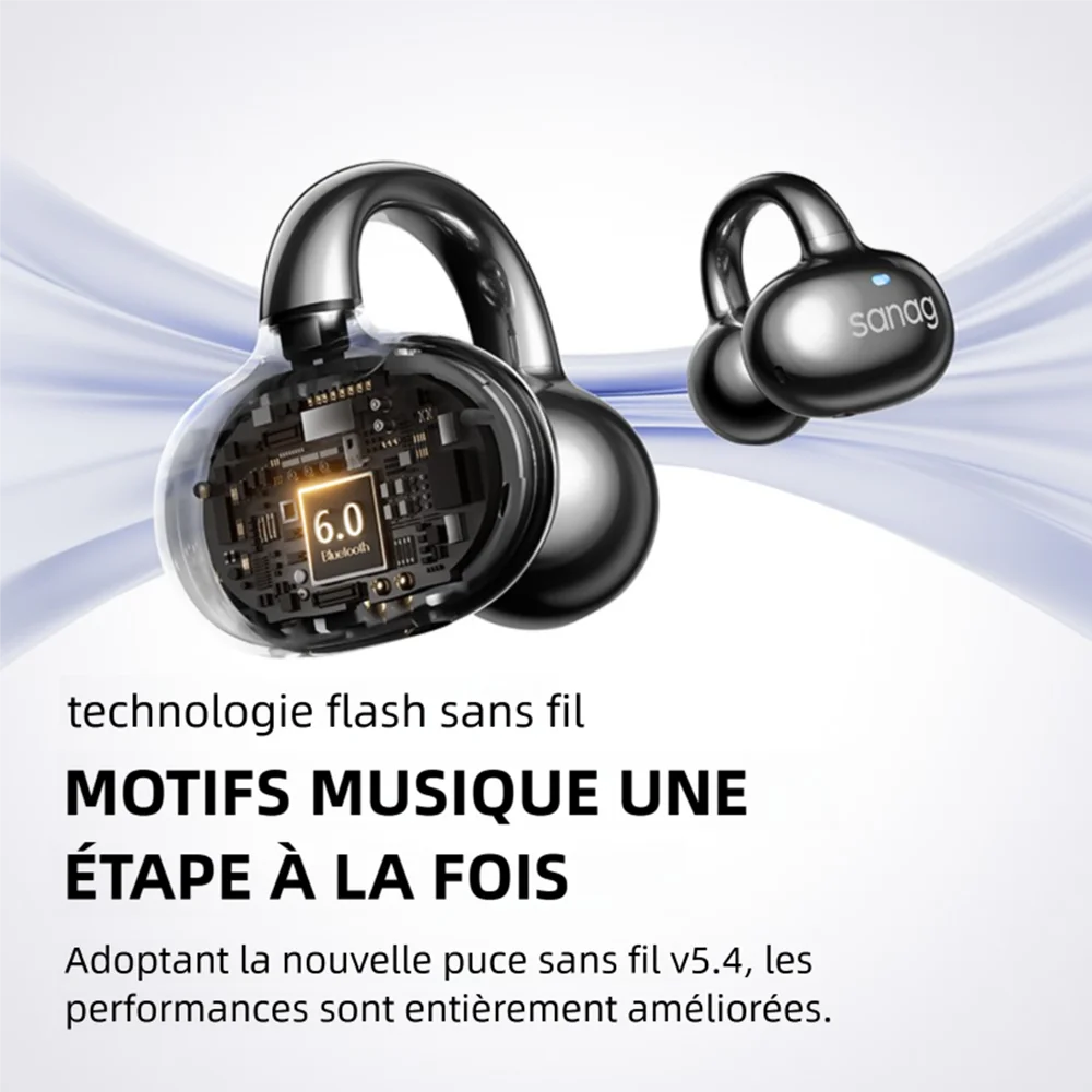 Écouteur  Bluetooth intelligent à conduction osseuse