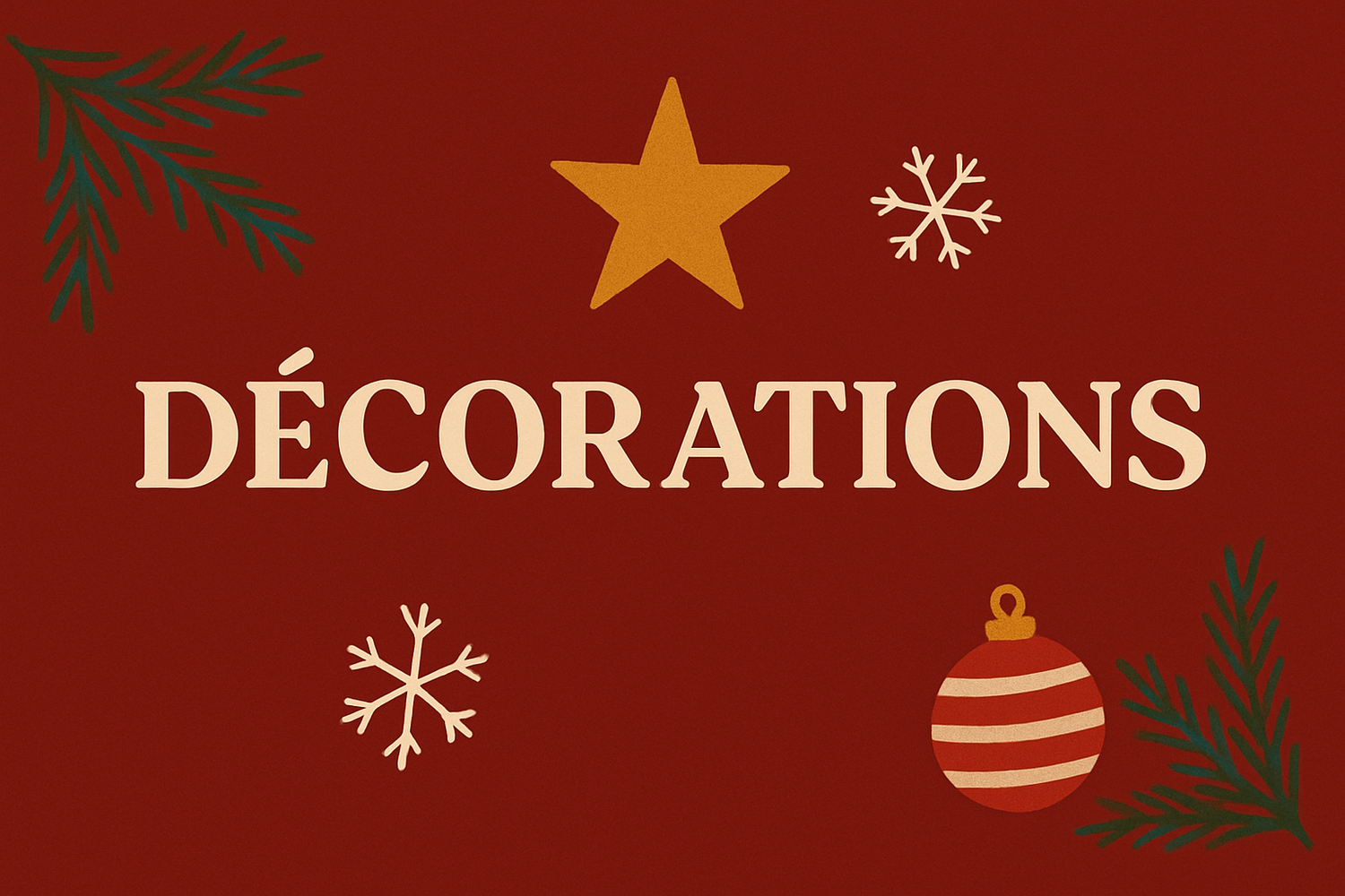 Décorations 🎄