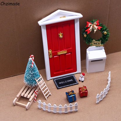 🎄 Ensemble de Décor Miniature de Maison de Noël