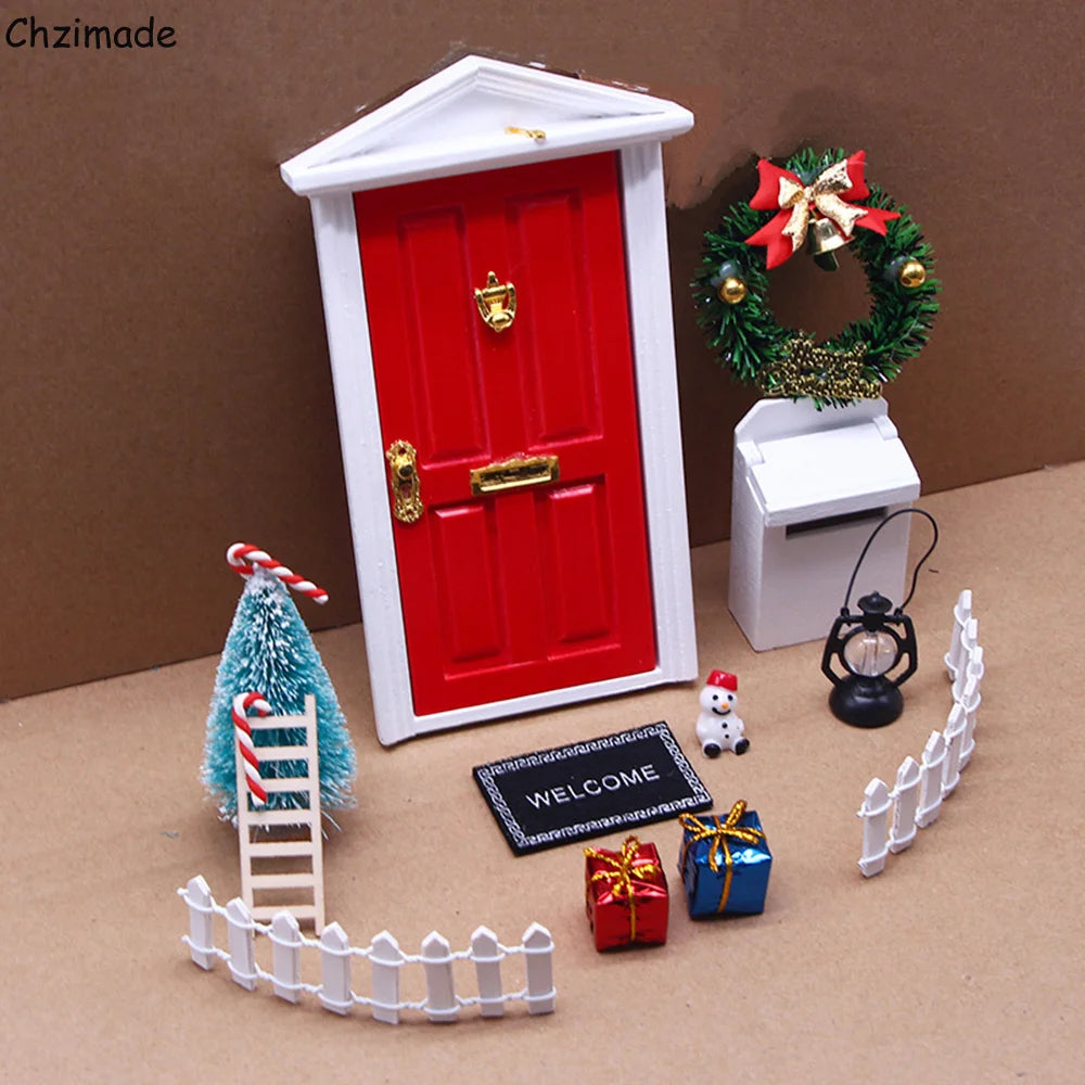 🎄 Ensemble de Décor Miniature de Maison de Noël