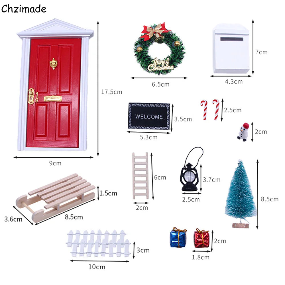 🎄 Ensemble de Décor Miniature de Maison de Noël