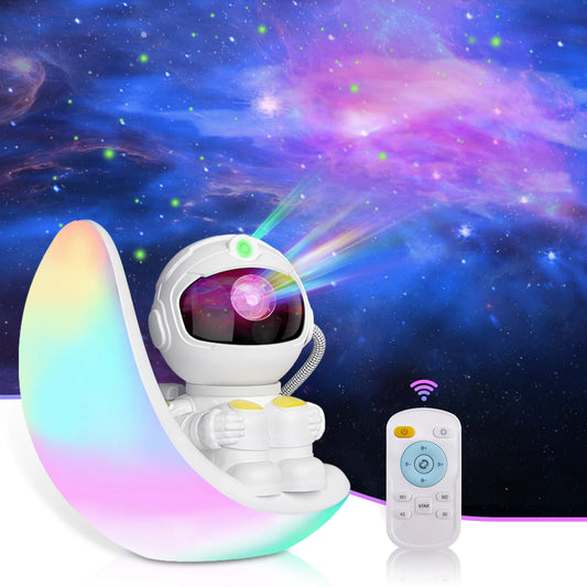 🌙 AceGamer Astronaut Galaxy Projector Night Light