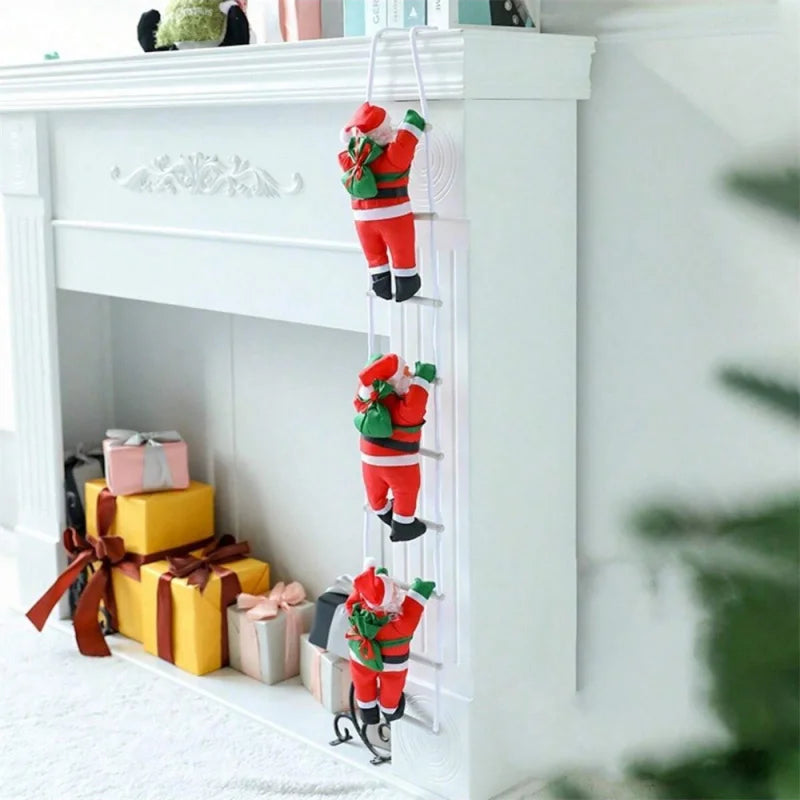 🎅 Père Noël Grimpant en Peluche