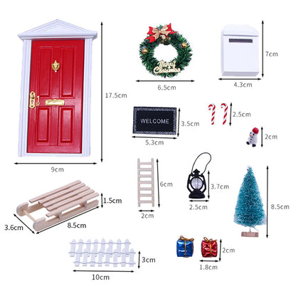 🎄 Ensemble de Décor Miniature de Maison de Noël